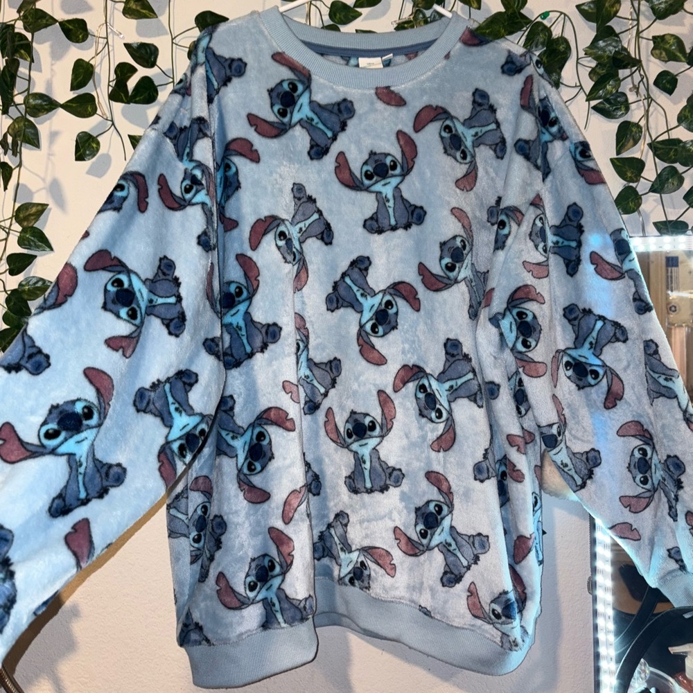 Disney Blue Stitch Sweatshirt